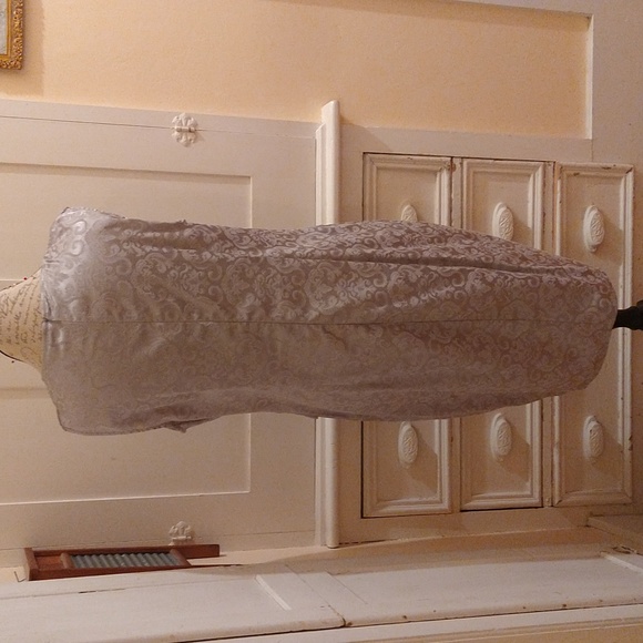 Floryday gray tone on tone formal dress and jacket Sz XL - Picture 7 of 8